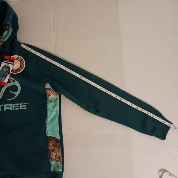 Realtree Women’s Green Camo Accent Hoodie Sweatshirt Kangaroo Pocket Size M NWT - Picture 14 of 16